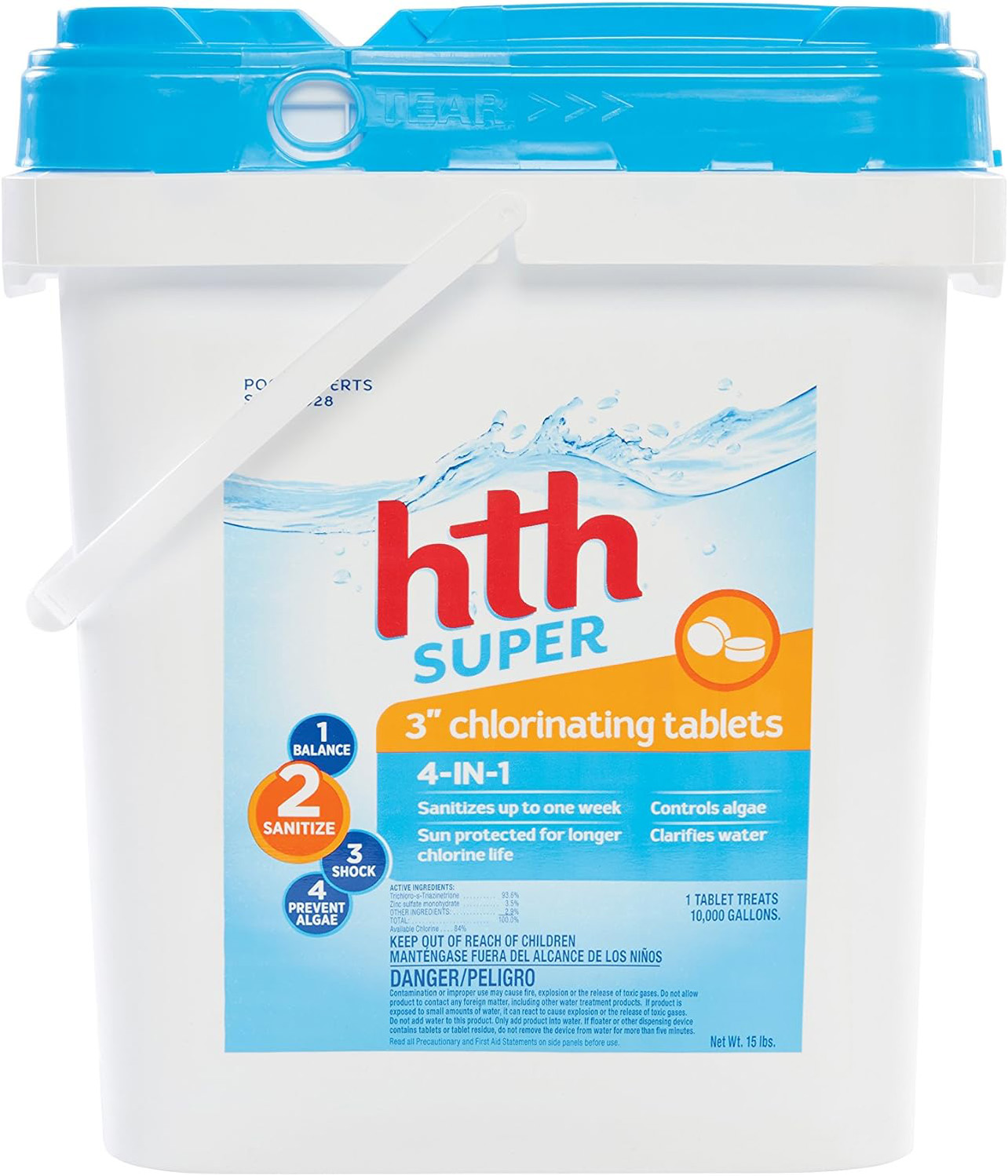HTH 42011 Super 3″ Tablets Swimming Pool Chlorine