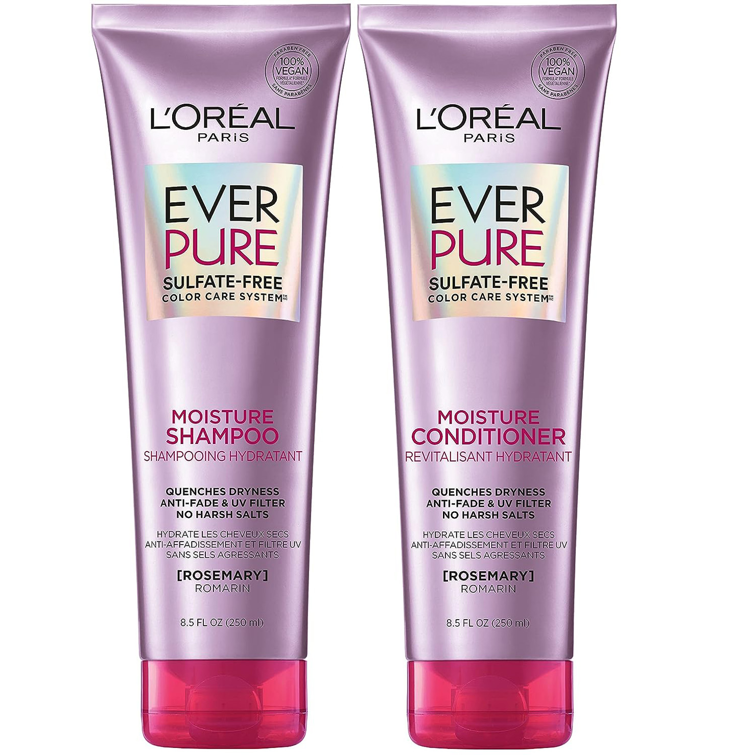 L’Oréal Paris EverPure Moisture Sulfate Free Shampoo and Conditioner for Hair