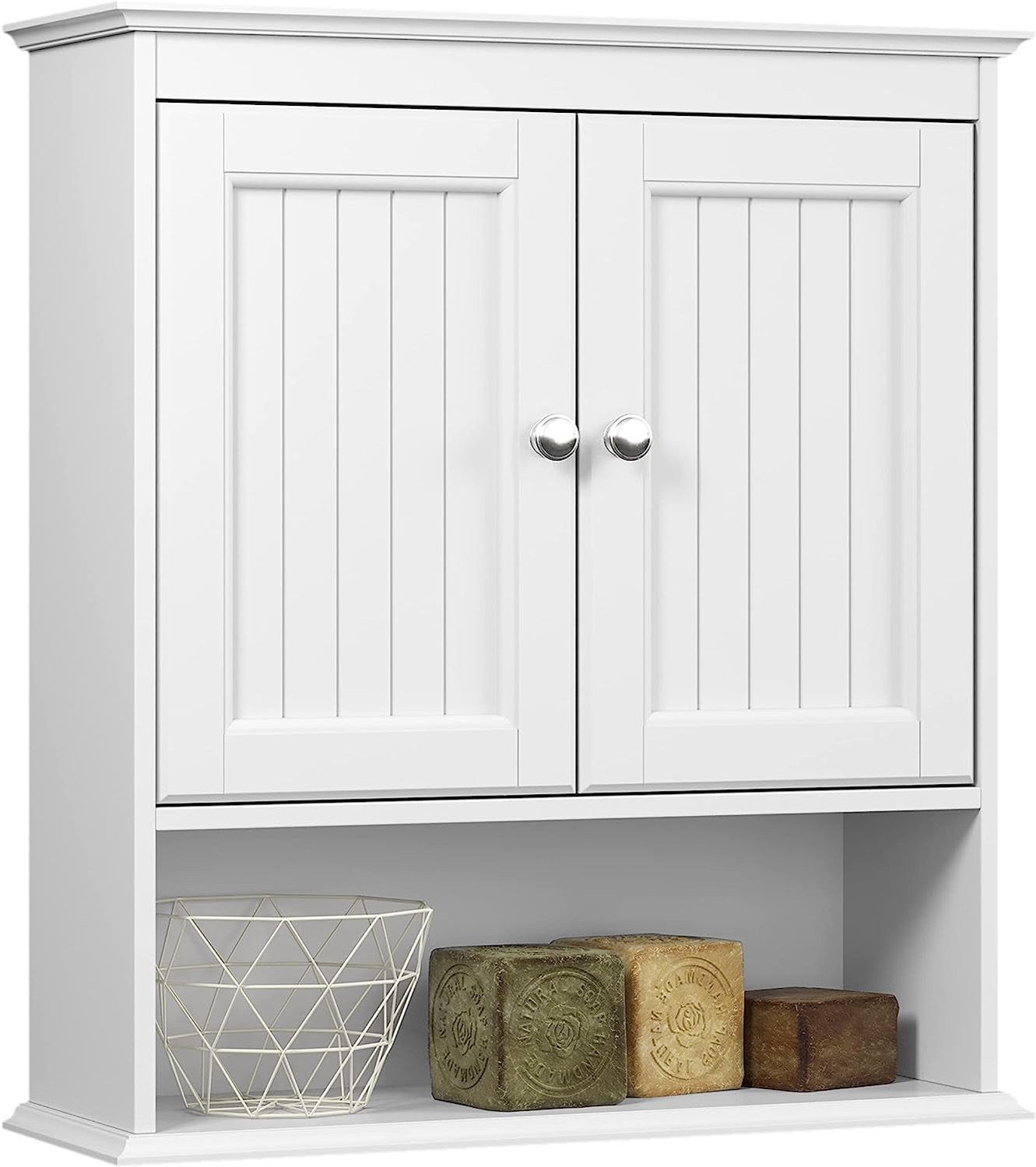 Spirich Home Bathroom Cabinet Wall Mounted with Doors