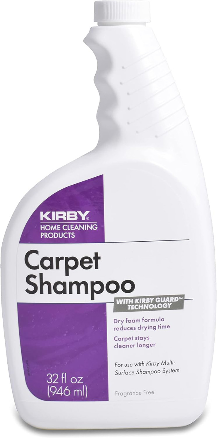 Kirby Shampoo & Stain Carpet Shampoo-Rug Remover & Odor Eliminator, Smell Neutralizer Solution-Remove Dog and Cat Stains