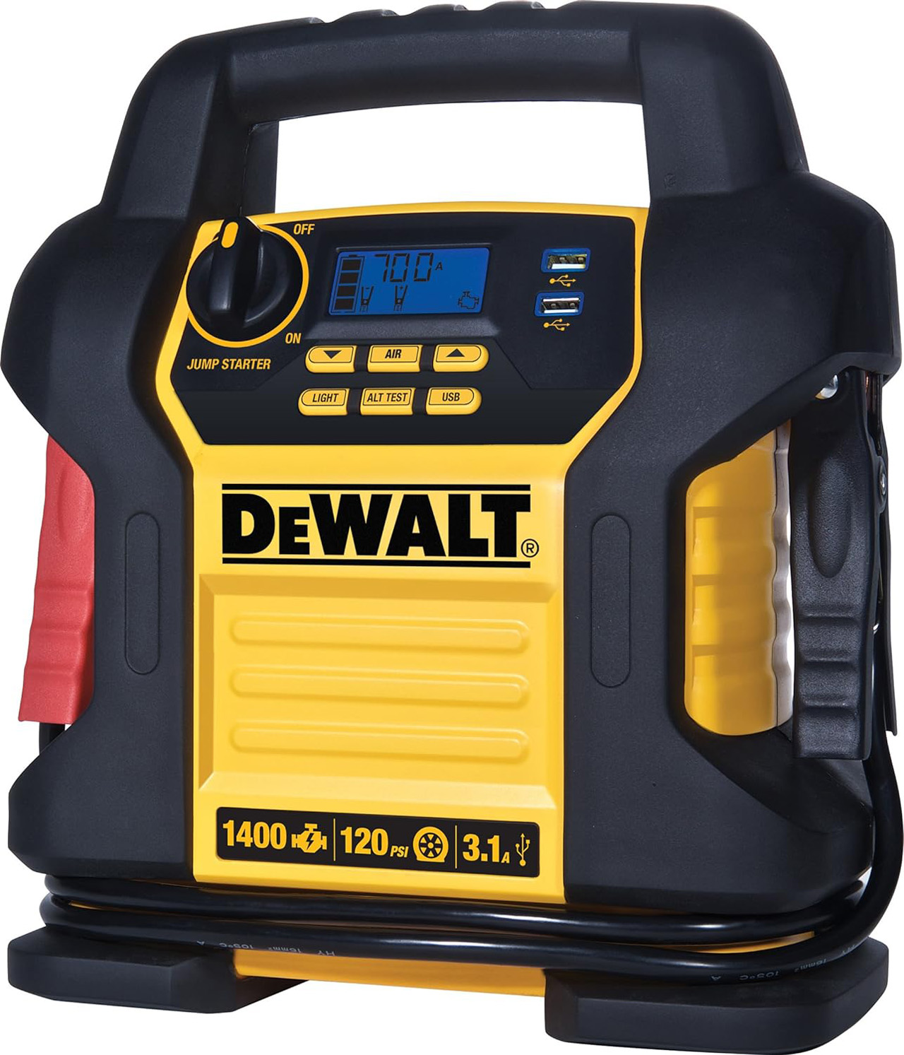 DEWALT DXAEJ14 Digital Portable Power Station Jump Starter – 1400 Peak Amps