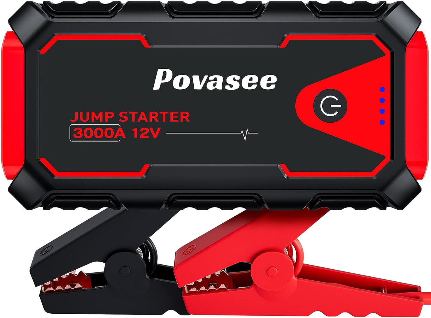 Povasee Jump Starter 3000A Peak Jump Starter Battery Pack, 12V Jump Box for Car Battery up to 10L Gas or 8L