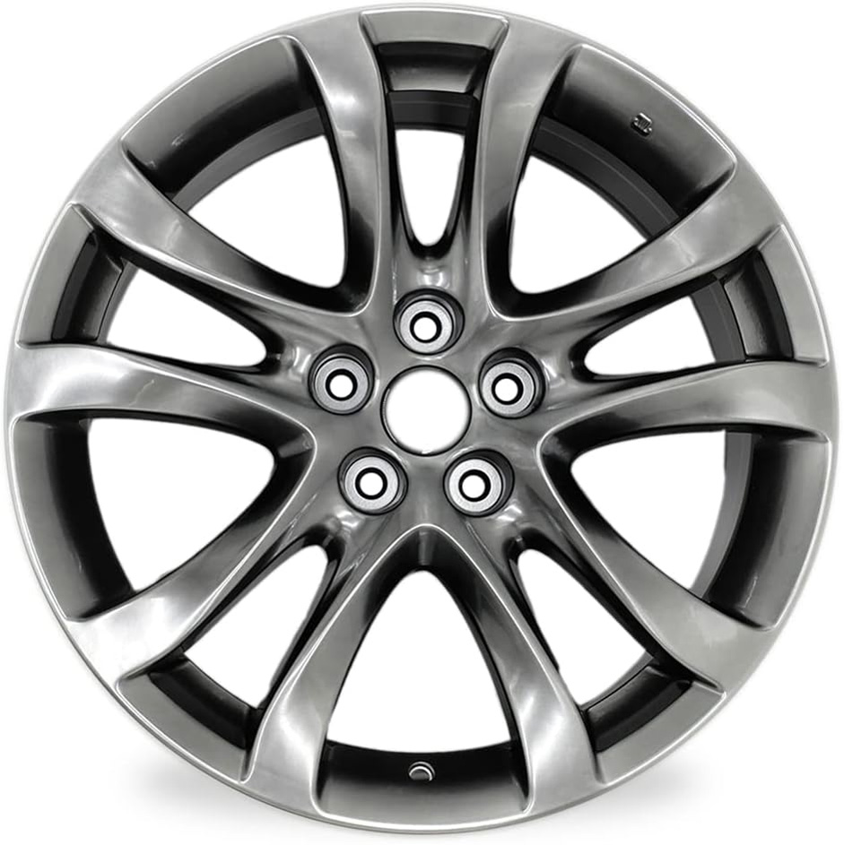 19″ 19×7.5″ Automotive Rim New Single Wheel for Mazda 6 2014 – 2017 Dark Hyper Silver OEM Quality Replacement