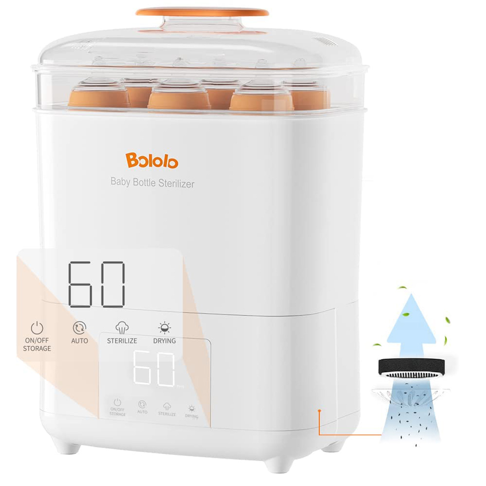 Bololo Baby Bottle Sterilizer and Dryer| Sanitizer for Baby Bottles，Breast Pump