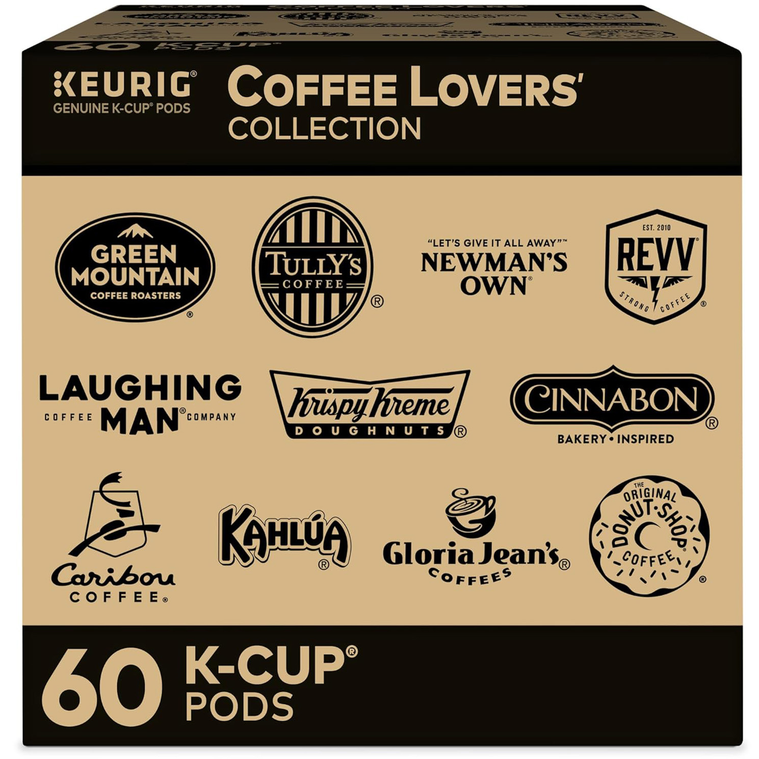 Keurig Coffee Lovers Collection, Single-Serve Coffee K-Cup Pods Sampler, 60ct