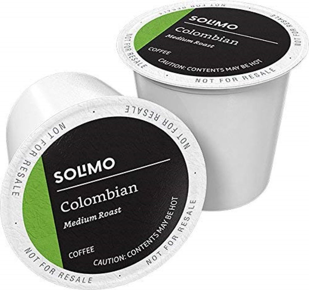 Amazon Brand – Solimo Medium Roast Coffee Pods, Colombian, Compatible with Keurig 2.0 K-Cup Brewers