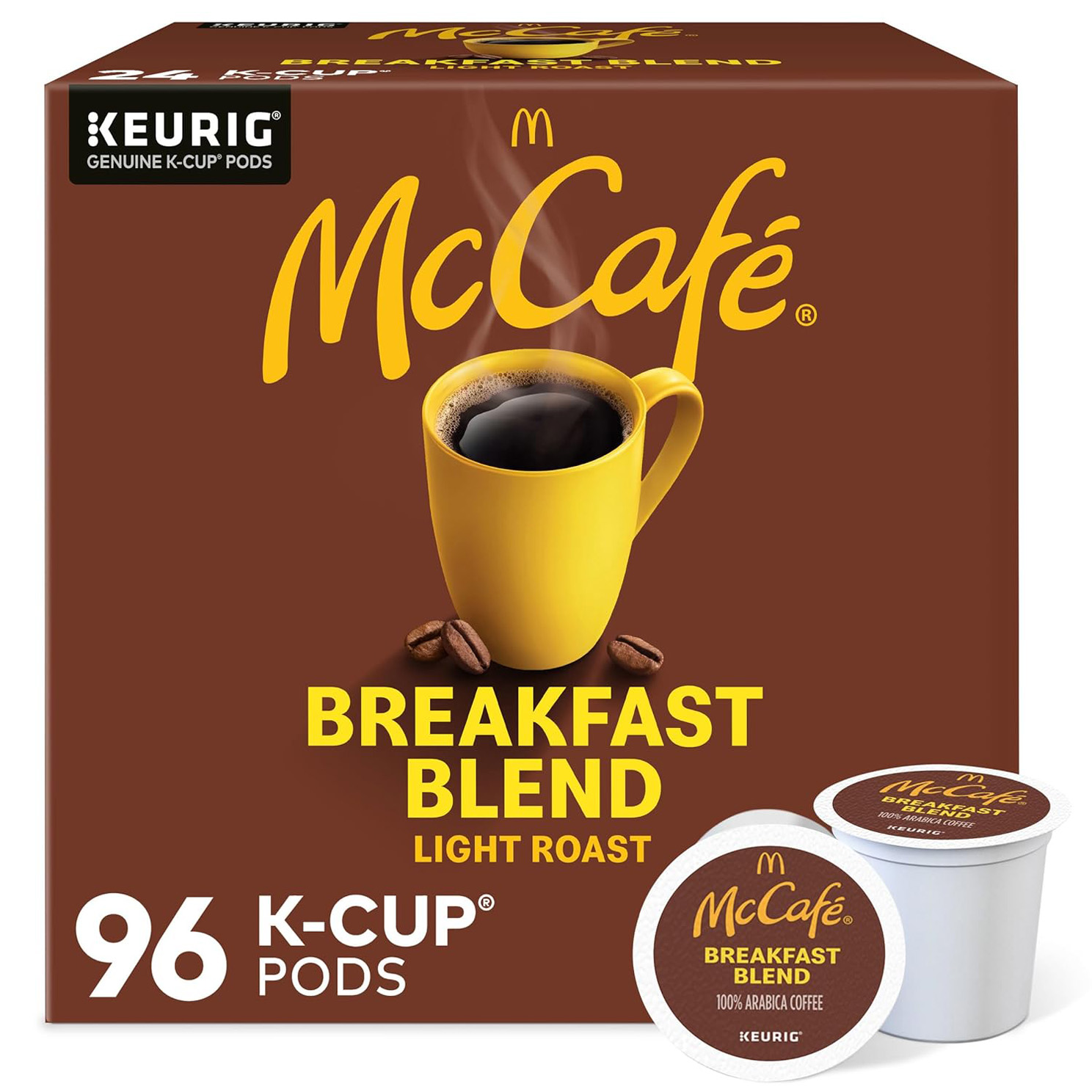 McCafe Breakfast Blend, Single-Serve Keurig K-Cup Pods, Light Roast Coffee Pods Pods