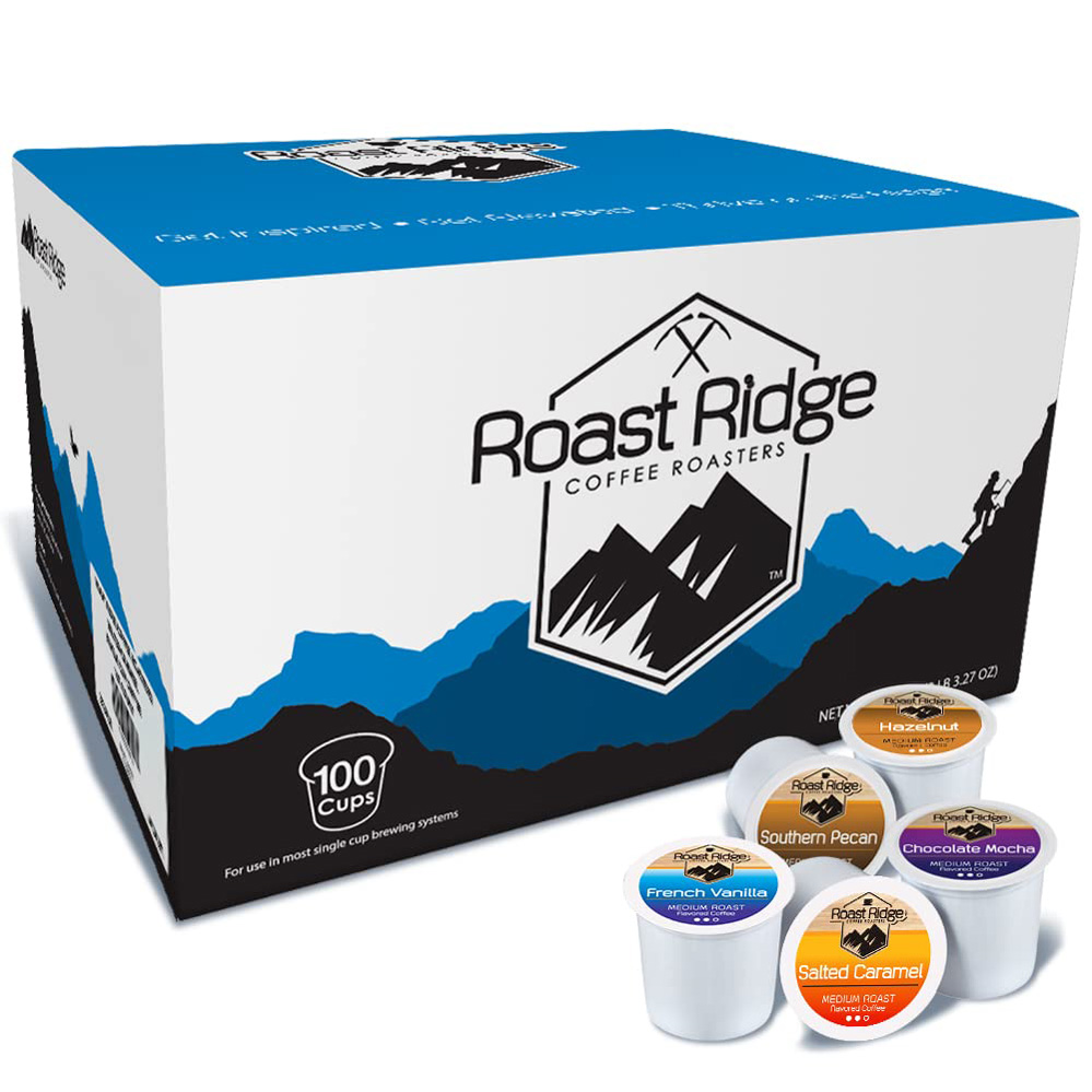 Roast Ridge Single Serve Coffee Pods for Keurig K-Cup Brewers, Variety Pack, Medium Roast
