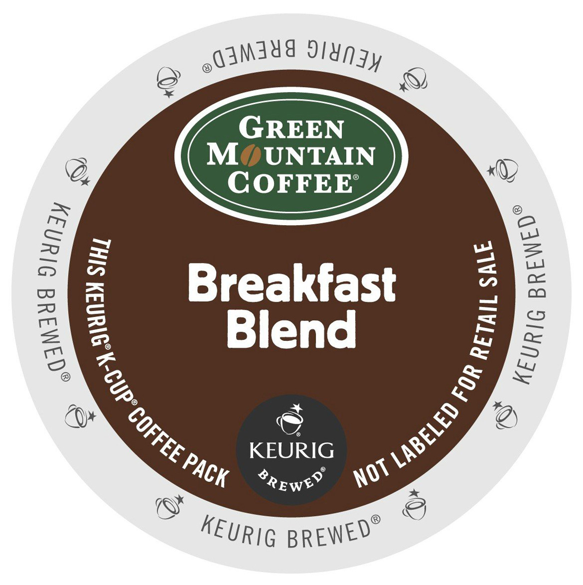 Green Mountain Coffee, Breakfast Blend, Single-Serve Keurig K-Cup Pods, Light Roast