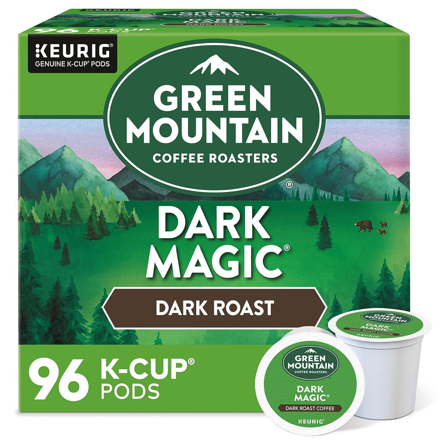 Green Mountain Coffee Roasters Dark Magic Coffee, Keurig Single-Serve K-Cup pods, Dark Roast