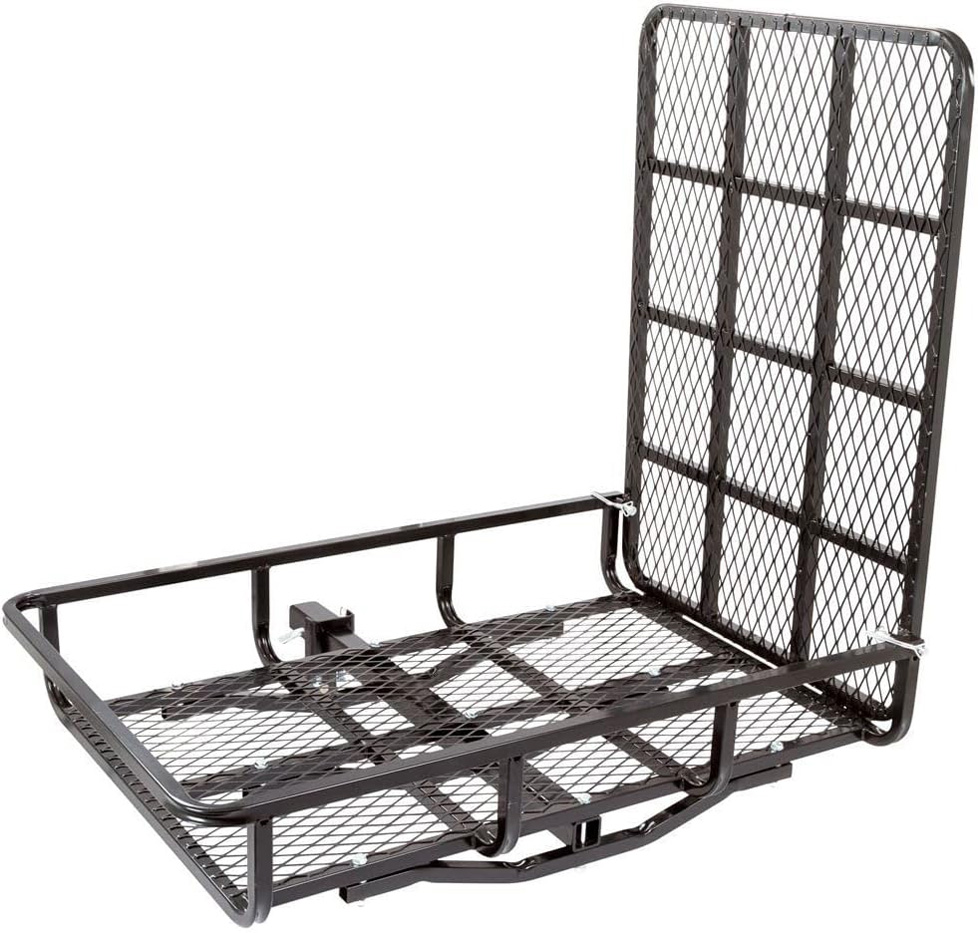 Elevate Outdoor UCC500 500 lb. Capacity Hitch-Mounted Steel Cargo Carrier with Ramp