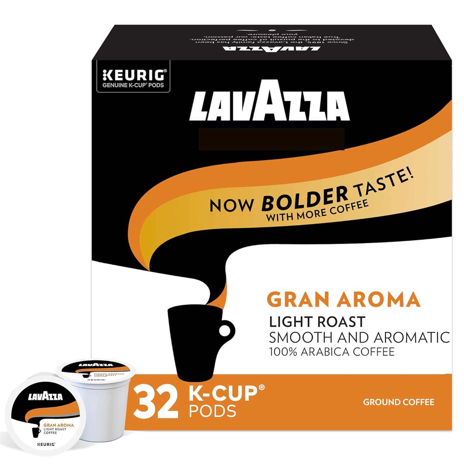 Lavazza Perfetto SingleServe Coffee KCups for Keurig Brewer, Gran Aroma