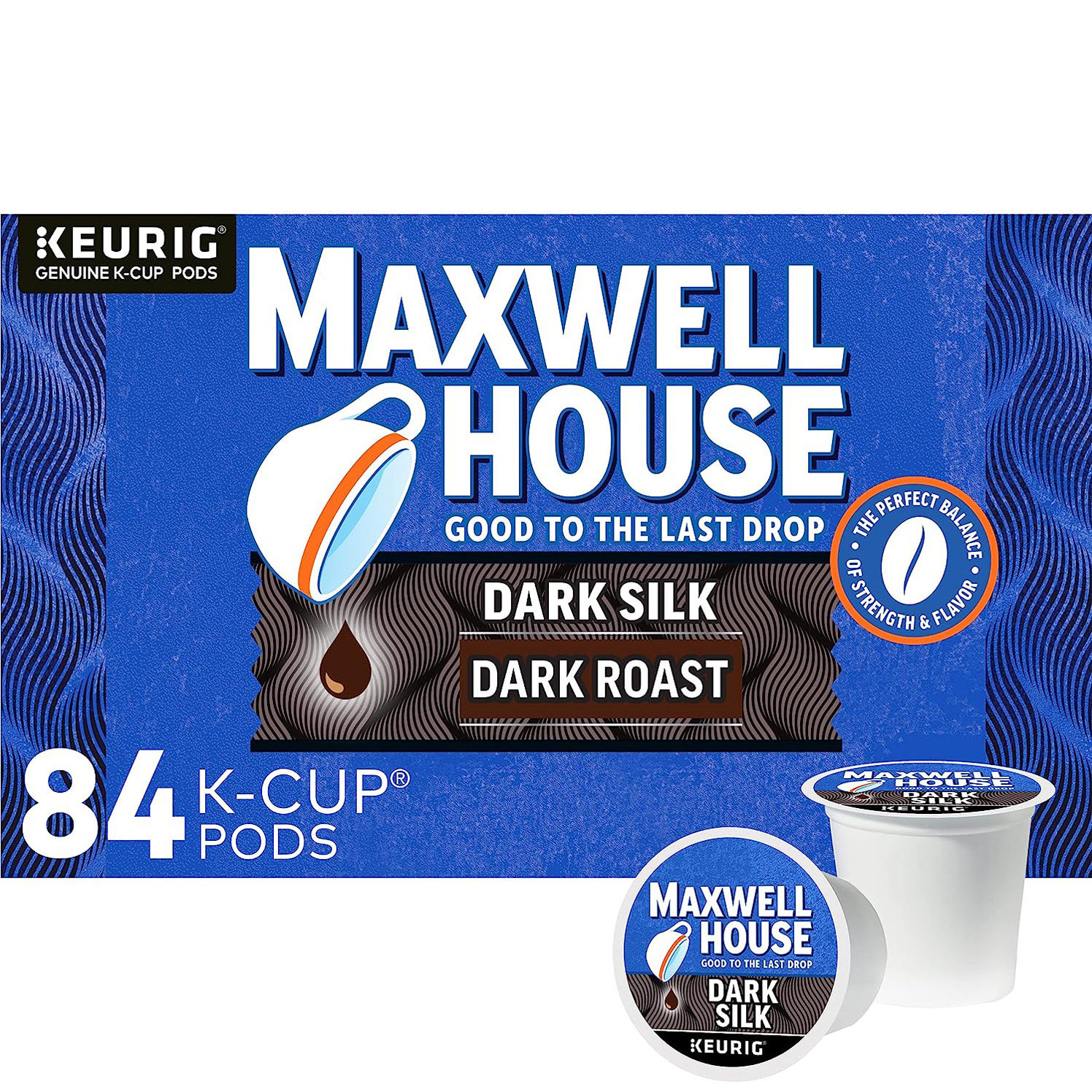 Maxwell House Dark Silk Dark Roast Keurig K-Cup Coffee Pods