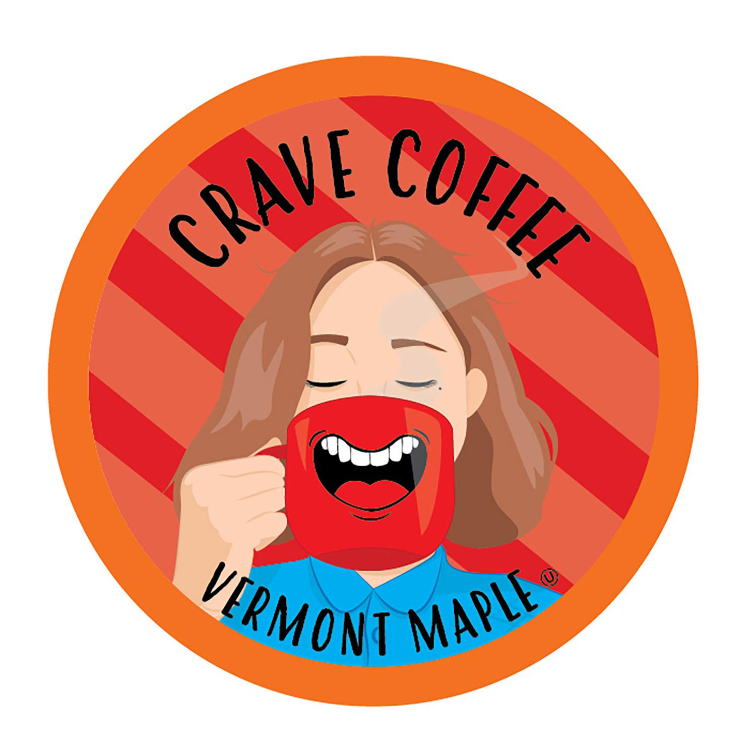 Crave Beverages Flavored Coffee Pods, Compatible with Keurig K-Cup Brewers, Vermont Maple