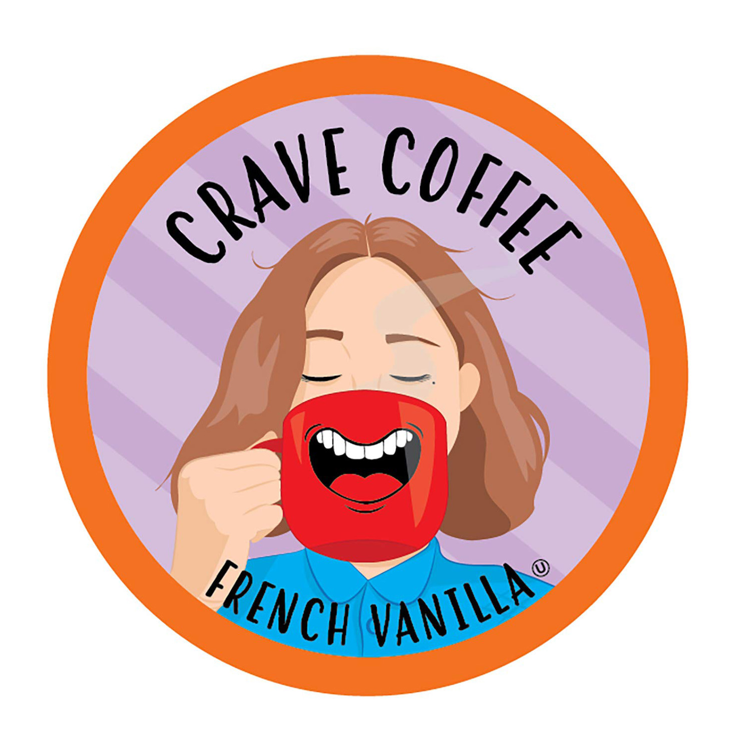 Crave Beverages Flavored Coffee Pods, Compatible with 2.0 K-Cup Brewers, French Vanilla