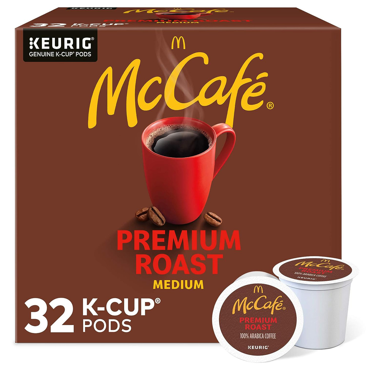 McCafe Premium Medium Roast K-Cup Coffee Pods (32 Pods) For Keurig Brewers