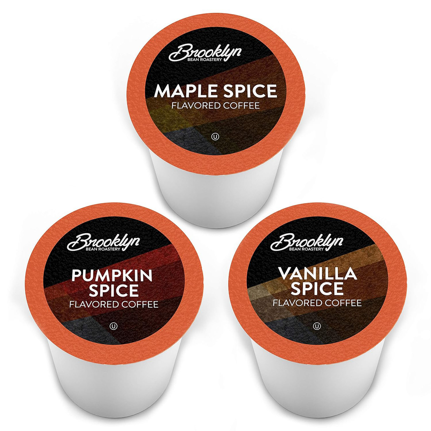 Brooklyn Beans Roastery Coffee Pods, Fall Flavored Variety Pack Sampler, (Pumpkin, Maple, Vanilla) Compatible with 2.0 Keurig K Cup Brewers