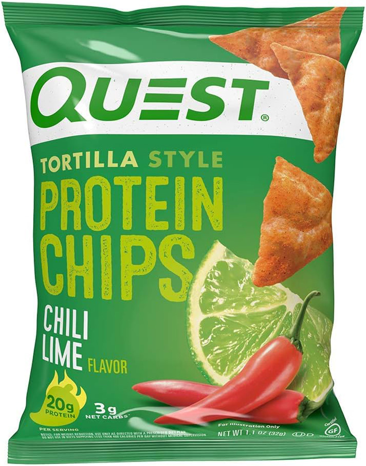 Quest Nutrition Tortilla Style Protein Chips, Chili Lime