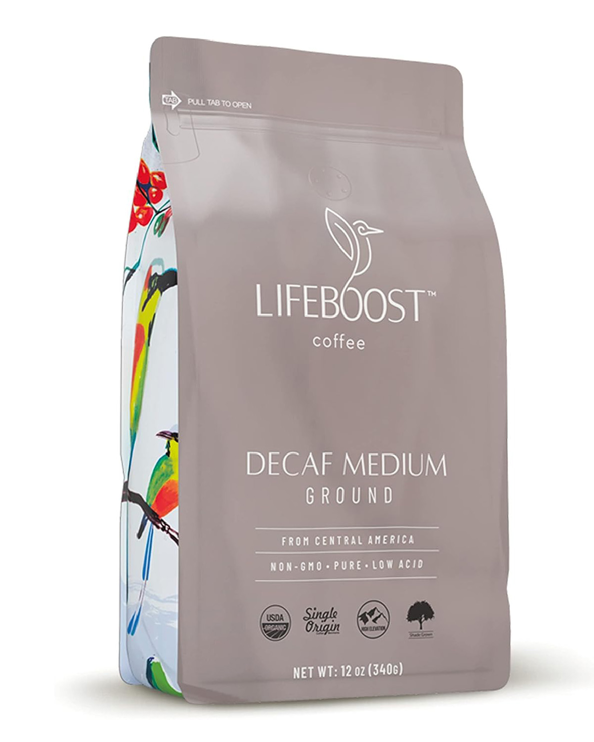 Lifeboost Coffee Medium Roast Swiss Water Decaf Coffee Ground – Low Acid Single Origin USDA Decaf Organic Coffee – Non-GMO Coffee Third Party Tested For Mycotoxins & Pesticides
