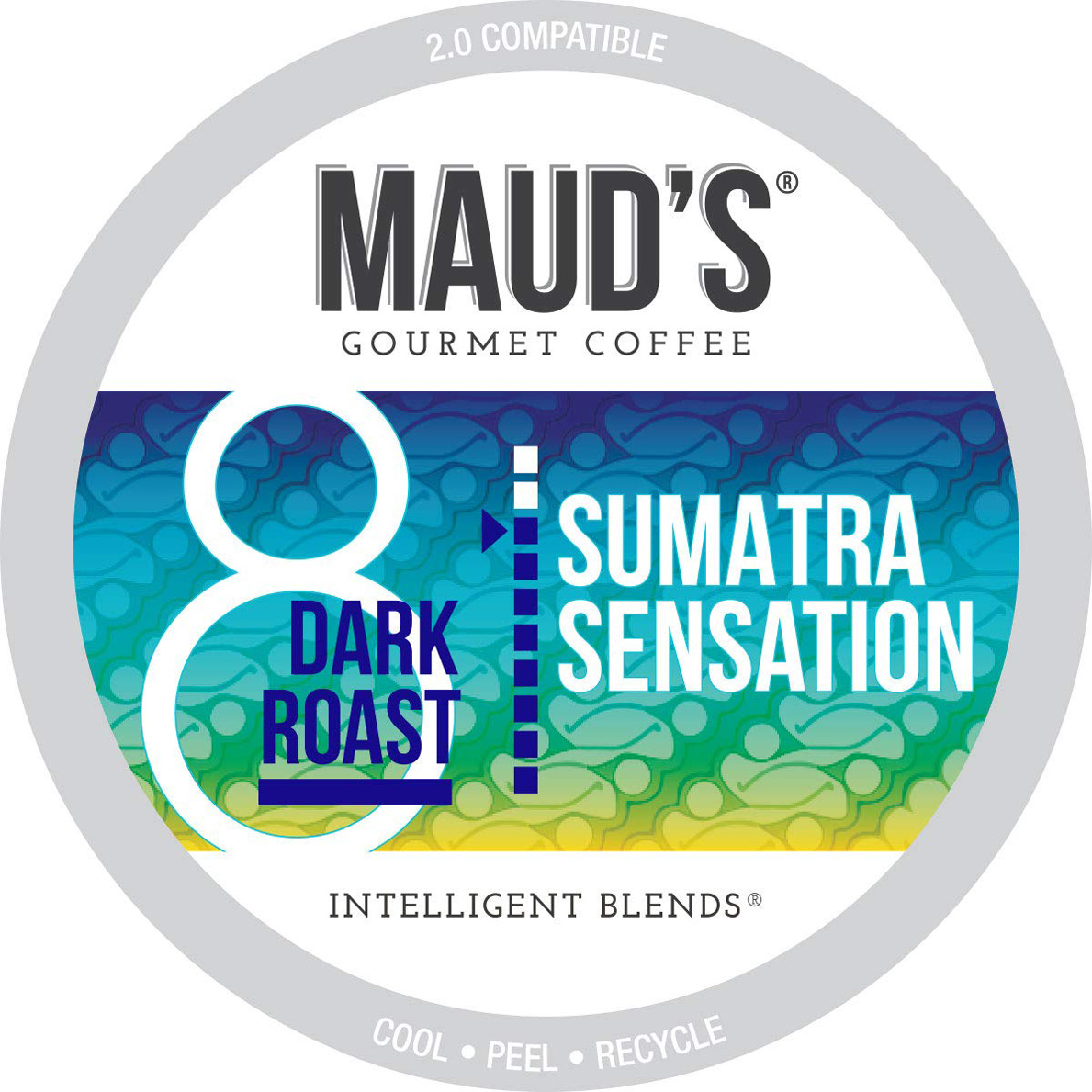 Maud’s Dark Roast Sumatra Coffee (Sumatra Sensation), 100ct. Recyclable Single Serve Single Origin Dark Roast Coffee Pods