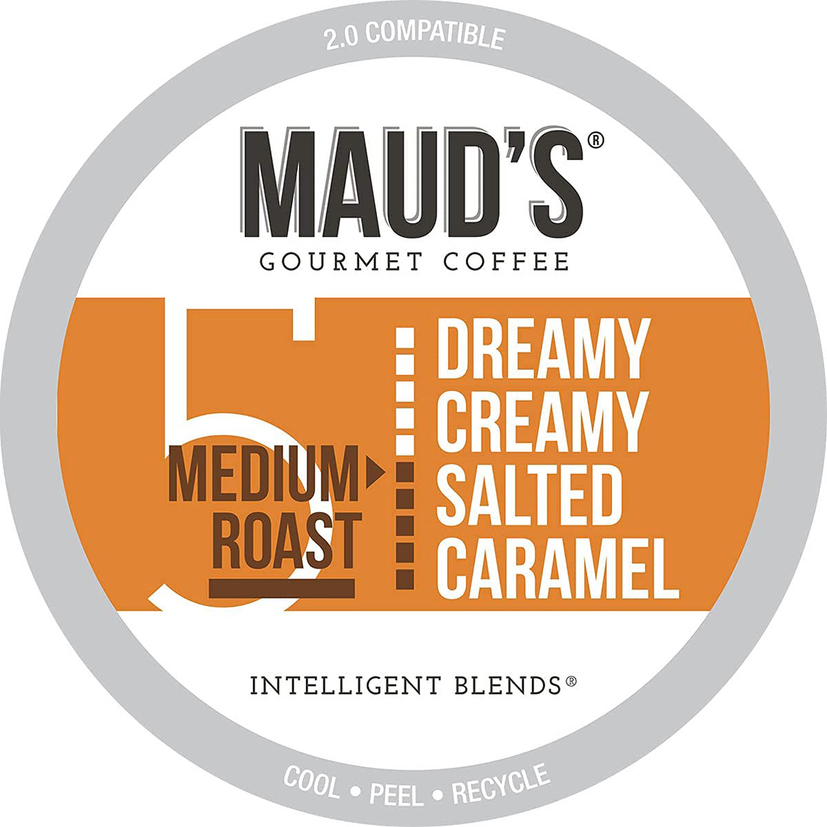Maud’s Salted Caramel Coffee (Dreamy Creamy Caramel), 100ct. Solar Energy Produced Recyclable Single Serve Salted Caramel Flavored Coffee Pods