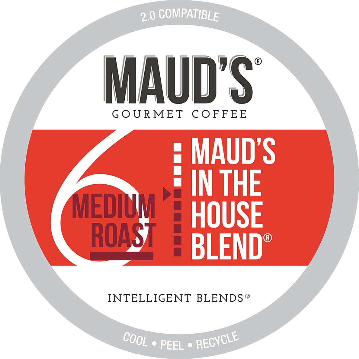 Maud’s Medium Dark Roast Coffee (In The House Blend), 100ct. Solar Energy Produced Recyclable Single Serve Medium Dark Roast Coffee Pods