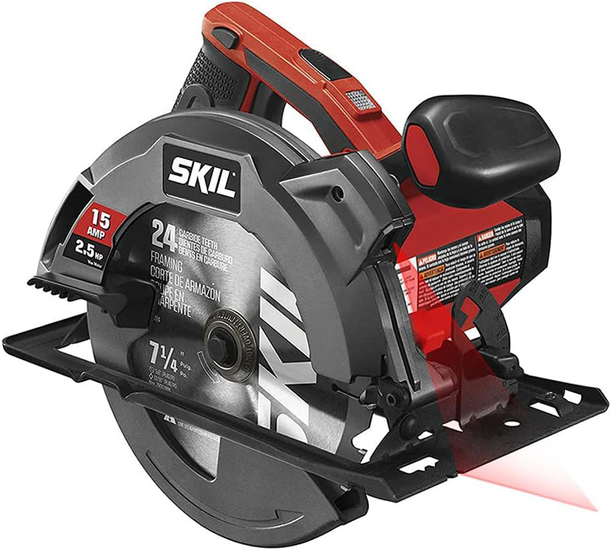 SKIL 15 Amp 7-1/4 Inch Circular Saw with Single Beam Laser Guide – 5280-01