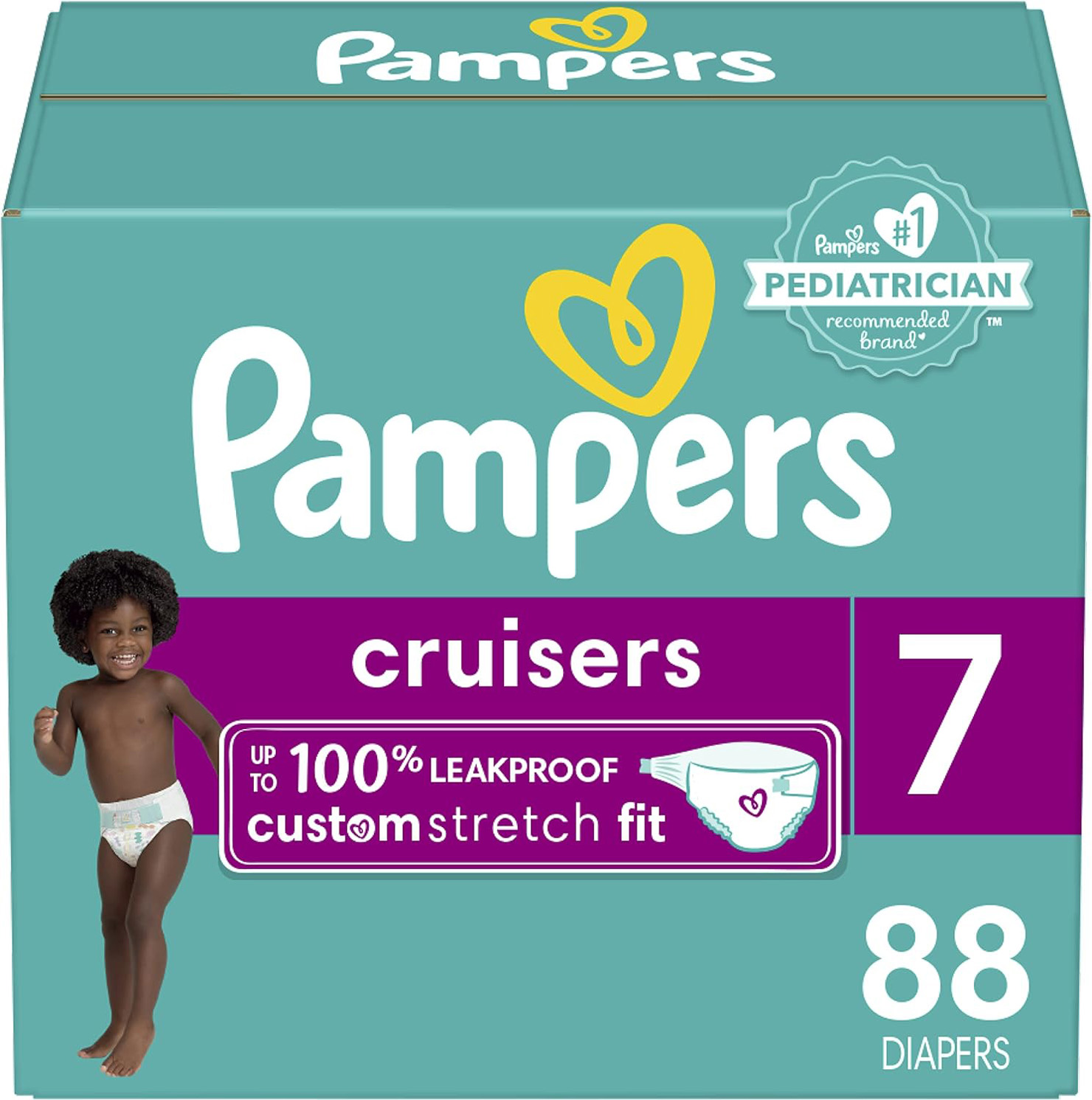 Pampers Cruisers Diapers Size 7, 88 count – Disposable Diapers