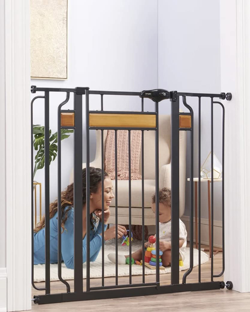 Regalo Home Accents Extra Tall Designer Baby Gate, Adjustable 29″ -35″