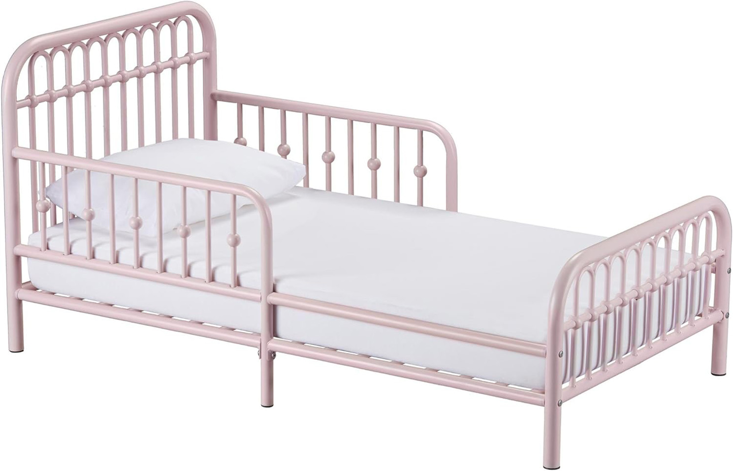 Little Seeds Monarch Hill Ivy Metal Toddler Bed, Pink