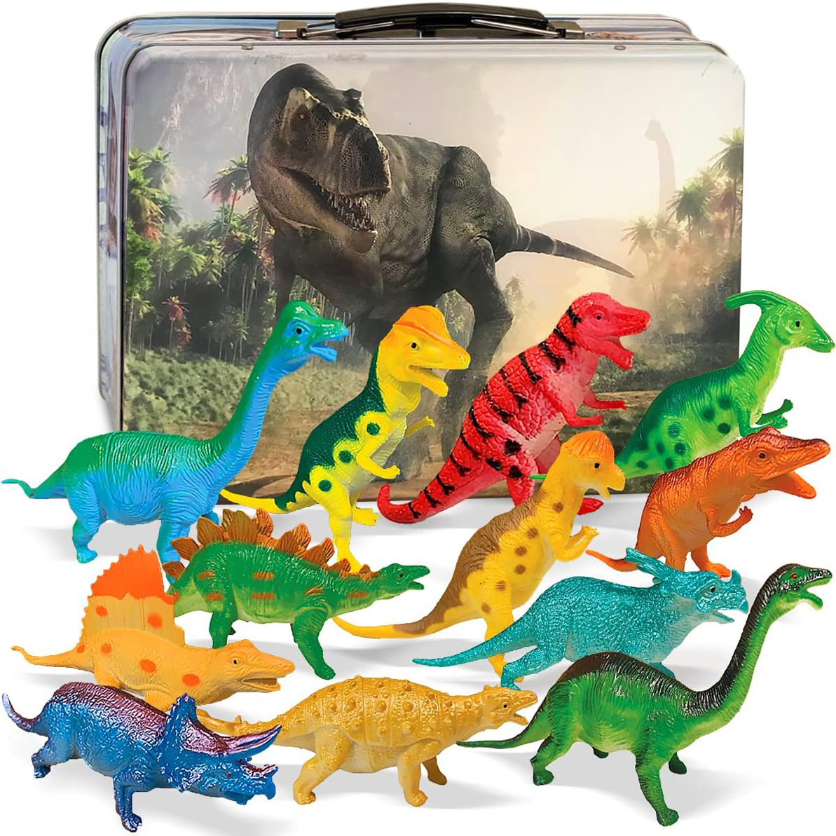 3 Bees & Me Dinosaur Toys for Boys and Girls with Storage Box