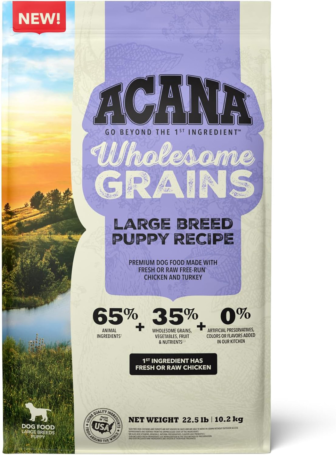 ACANA Wholesome Grains Large Breed Dry Puppy Food