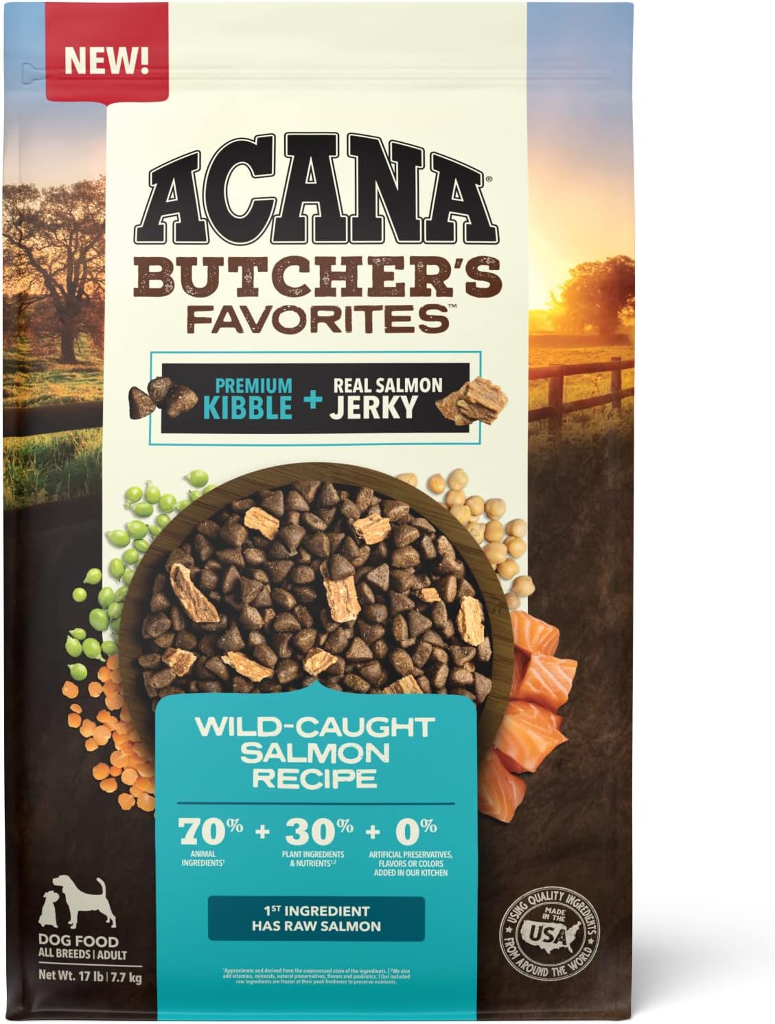 ACANA Butcher’s Favorites Wild-Caught Salmon Dry Dog Food