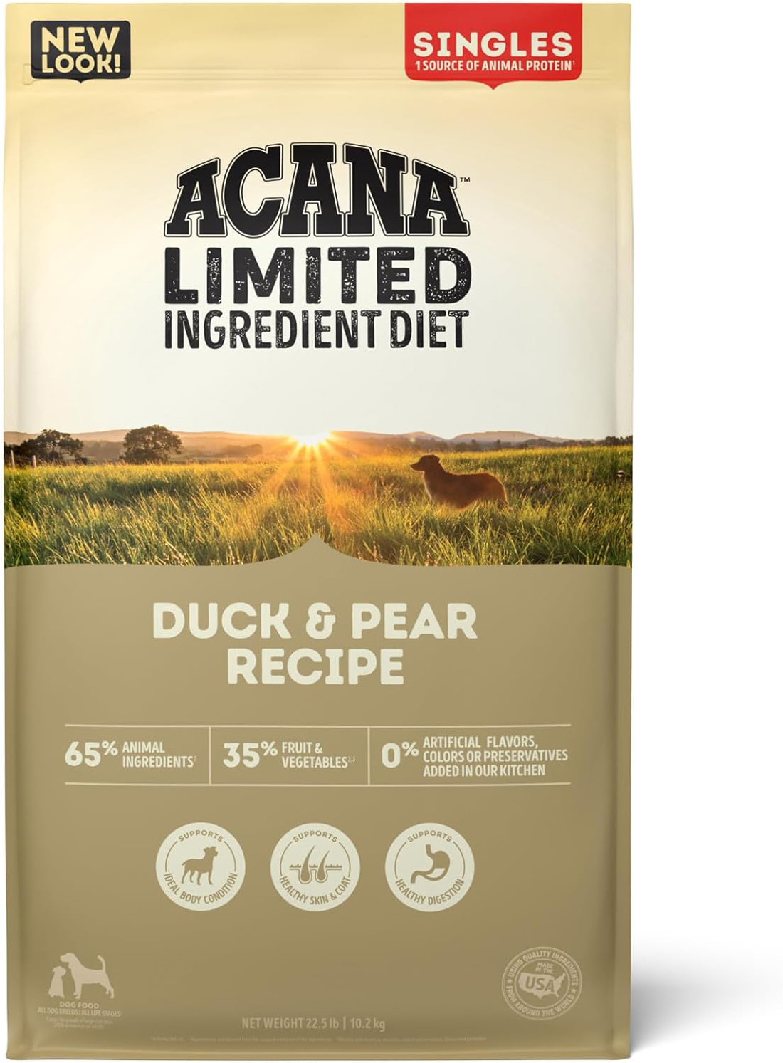 ACANA Grain Free, Singles Limited Ingredient, High Protein, Duck & Pear Dry Dog Food