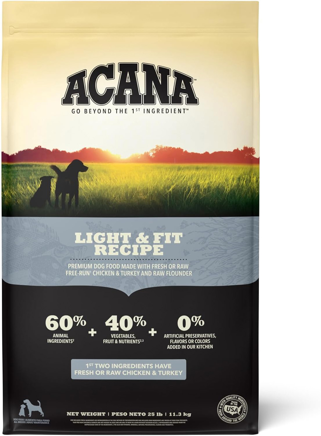 ACANA Grain-Free Light & Fit Chicken to support Healthy Weight Adult Dry Dog Food