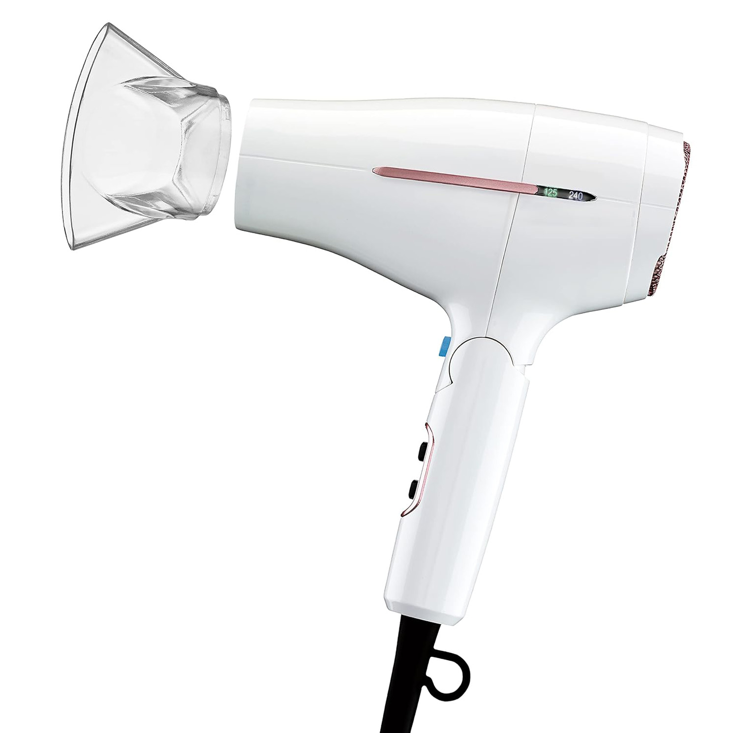 Conair 1875 Watt Worldwide Travel Hair Dryer with Smart Voltage Technology and Folding Handle, White, Travel Size Introducing the Conair 1875 Watt Worldwide Travel Hair Dryer featuring powerful styling on the go with smart voltage technology and a folding handle. Smart voltage technology will detect foreign voltage and adjust automatically, while still maintaining all of your heat and speed settings. This travel hair dryer is specially designed for worldwide usage, and a converter is not needed when traveling abroad (an adapter is still necessary). The Conair 1875 Watt Worldwide Travel Hair Dryer has a compact folding handle for easy storage, and ionic technology for smooth, shiny hair. Offers 3 heats/2 speed settings for all hair types and hair styles, plus a cool shot button to lock styles in place and a concentrator for pinpoint styling. For powerful styling on the go, the Conair 1875 Watt Worldwide Travel Hair Dryer with Smart Voltage Technology is the perfect traveling portable hair dryer companion. Travel Hair Dryer: This compact travel dryer features smart voltage technology to detect foreign voltage and adjust automatically while maintaining all of your heat and speed settings, plus a folding handle for easy storage Superior Function: A Cool Shot button locks hair styles in place and rocker switches make for easy handling; Includes 3 heat/2 speed custom dryer settings for different hair types Ionic Conditioning: Natural ion output helps fight frizz and bring out your hair’s natural shine; A concentrator nozzle is included for focused airflow to make hair smooth and sleek Leader in Hair Dryers: From traditional bonnets to hi tech dryers equipped with cutting edge technology, Conair has a great selection of hair dryers for every hair type and every hair style Conair Hair Care: Since 1959, we have made innovative small appliances, hair styling tools, and more; Our hair care line includes high quality hair dryers, brushes, styling tools, and hair accessories travel hair dryer travel hair dryer folding travel size hair dryer HAIR DRYER TRAVEL small hair dryer for travel dual voltage hair dryer travel hair dryer travel hair dryer travel blow dryer small travel size hair dryer Conair 1875 Watt Worldwide Travel Hair Dryer with Smart Voltage Technology and Folding Handle, White, Travel Size 719QFDEoseL Conair 1875 Watt Worldwide Travel Hair Dryer with Smart Voltage Technology and Folding Handle, White, Travel Size 91Ai27I07AL Conair 1875 Watt Worldwide Travel Hair Dryer with Smart Voltage Technology and Folding Handle, White, Travel Size