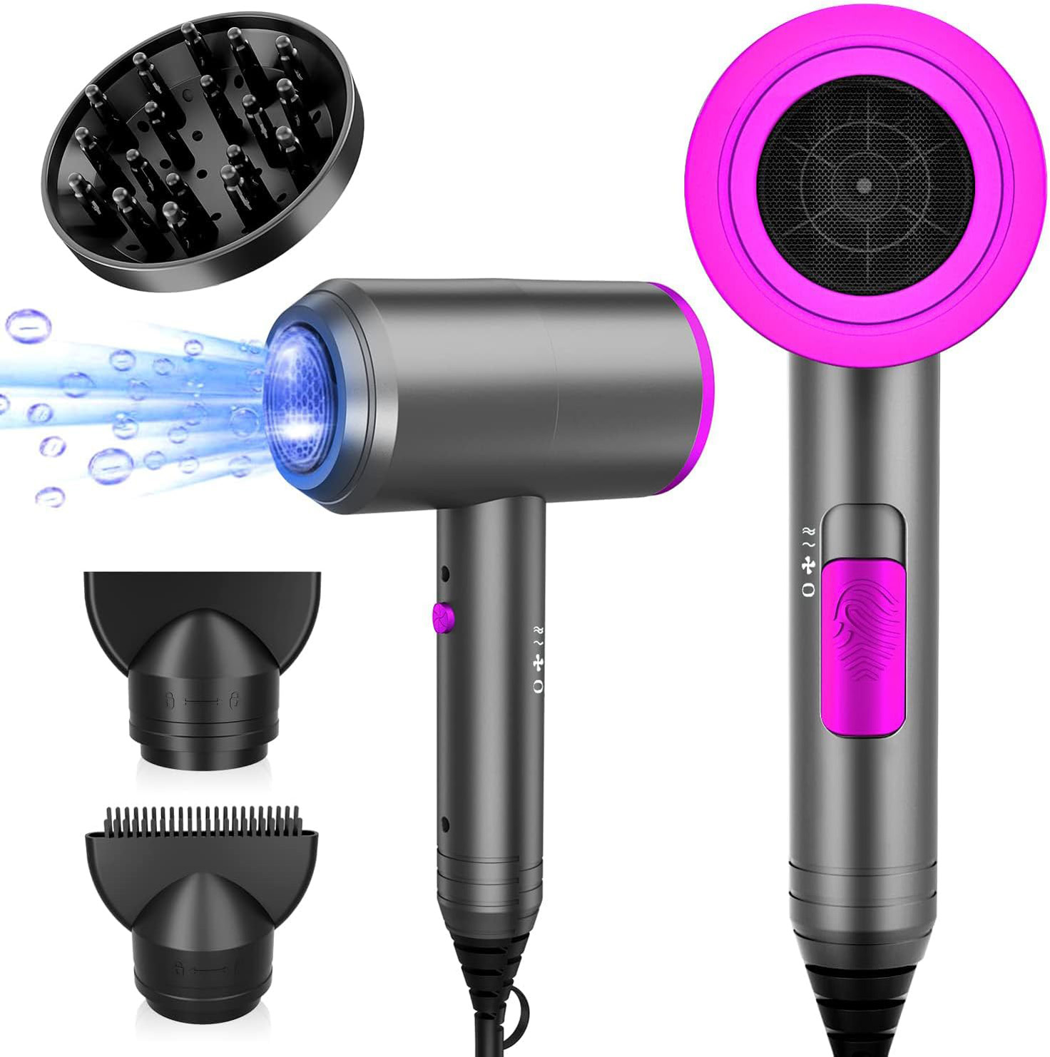 Ionic Hair Dryer, 1800W Professional Blow Dryer
