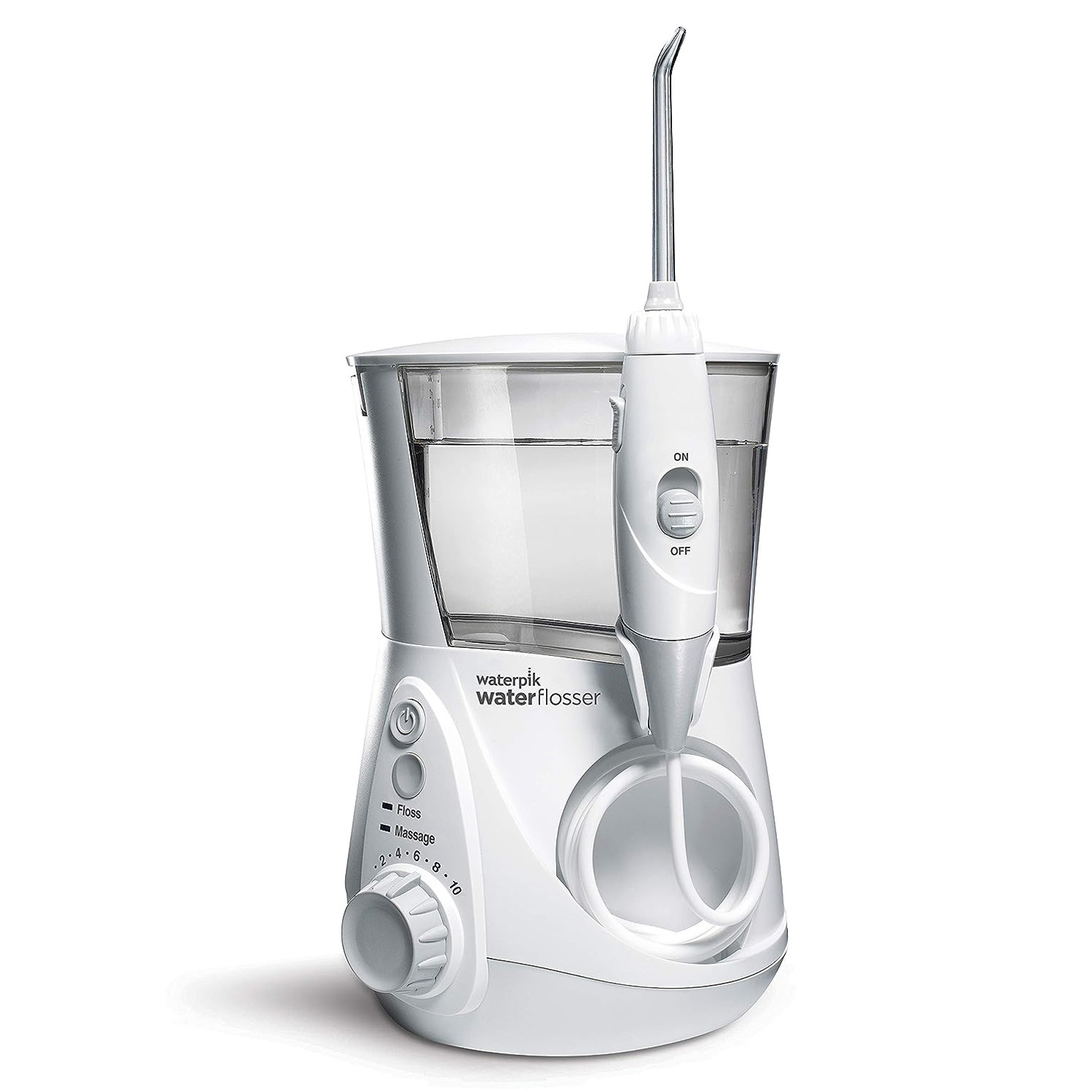 Waterpik Aquarius Water Flosser Professional For Teeth, Gums, Braces, Dental Care, Electric Power With 10 Settings, 7 Tips For Multiple Users And Needs, ADA Accepted