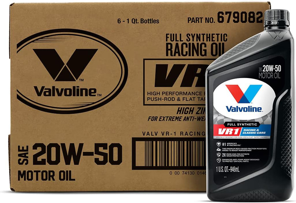 Valvoline VR1 Racing Synthetic SAE 20W-50 Motor Oil 1 QT