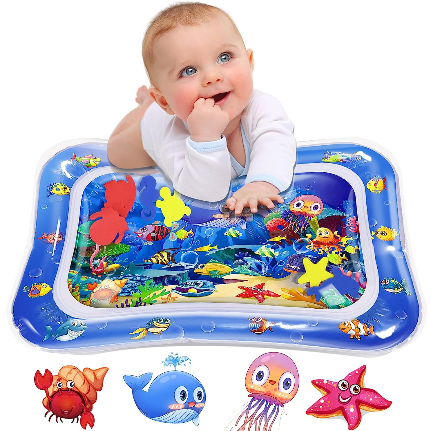 Infinno Inflatable Tummy Time Mat Premium Baby Water Play Mat for Baby.