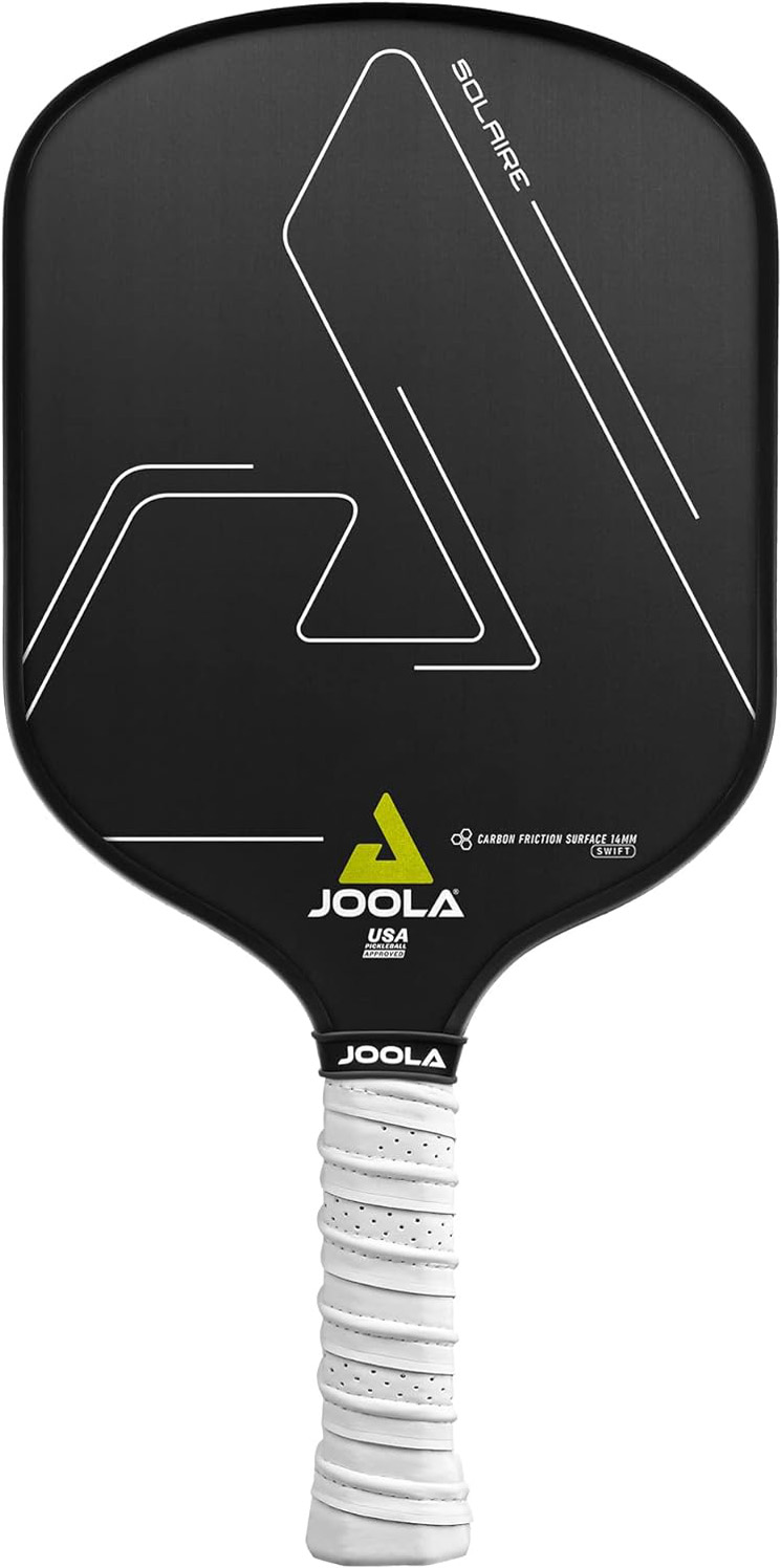 JOOLA Solaire CFS 14mm Swift Pickleball Paddle, Carbon Racket with Spin, Power, & Control