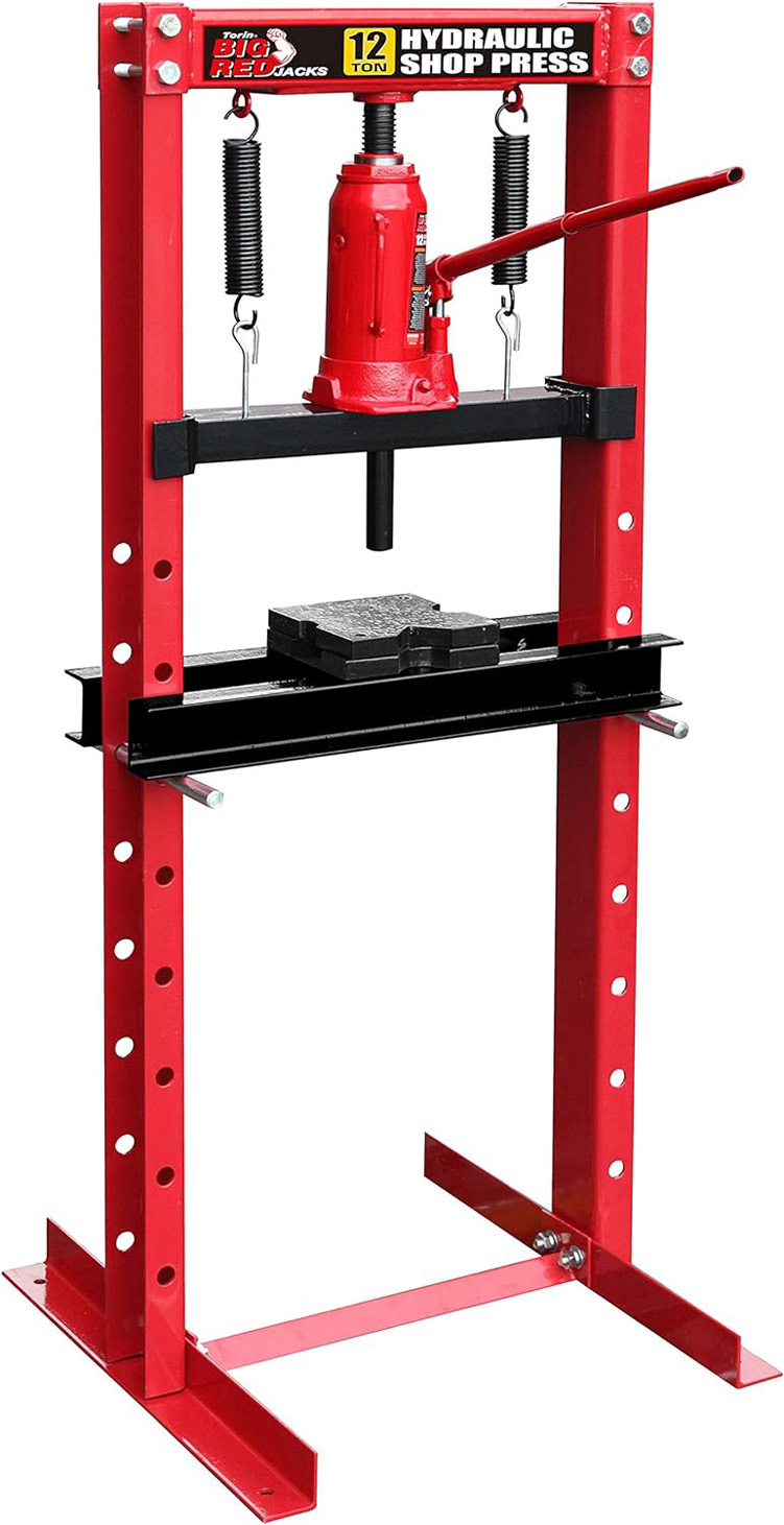 Big Red T51201 12-Ton Shop Press with Stamping Plates