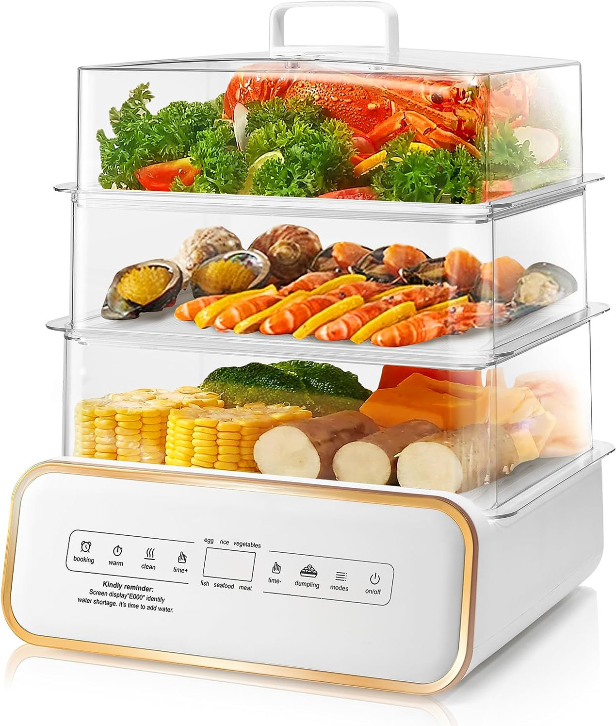 SUSTEAS 17QT Food Steamer for Cooking